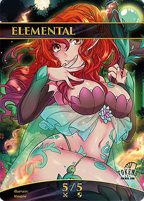 Elemental MTG token 5/5