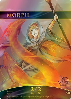 Morph MTG token 2/2