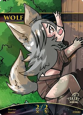 chibi anime wolf