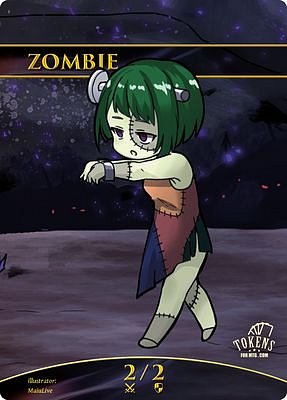 Chibi Zombie MTG token 2/2