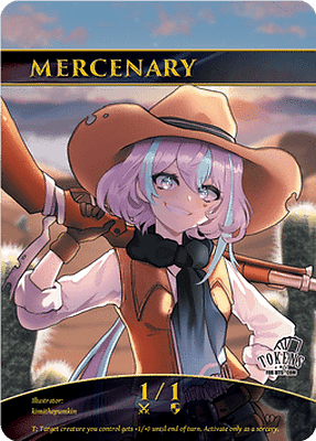 Mercenary MTG token 1/1