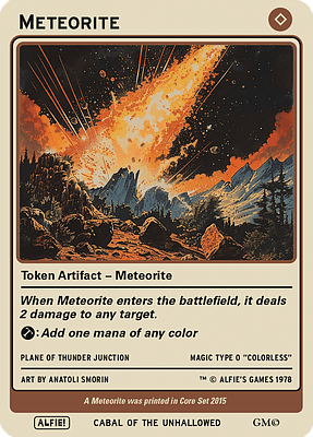 Meteorite MTG token