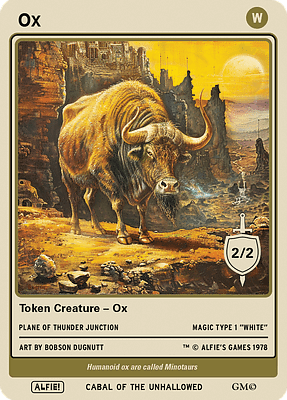 Ox MTG token 2/2