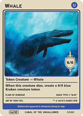 Whale MTG token 6/6