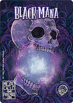Black mana MTG token