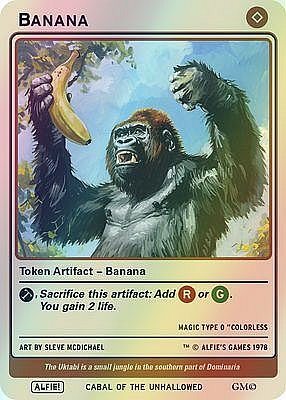 Banana MTG token