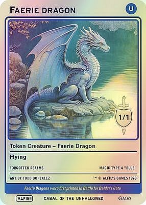 Faerie Dragon MTG token 1/1
