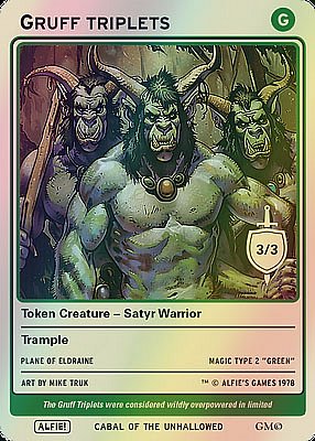Gruff Triplets MTG token 3/3