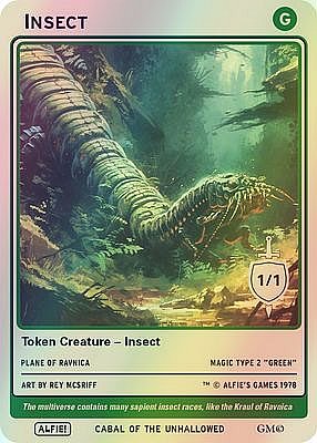 Insect MTG token 1/1 (v.2)