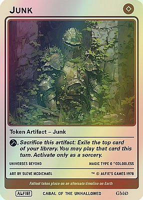 Junk MTG token