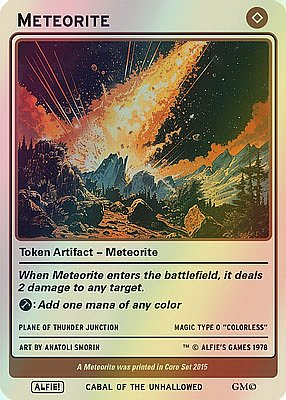 Meteorite MTG token