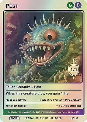 Pest MTG token 1/1