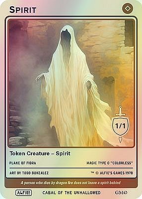 Spirit MTG token 1/1 (v.3)
