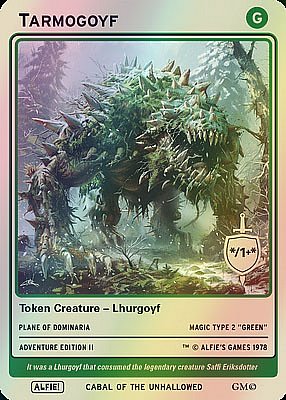Tarmogoyf MTG token */1+*