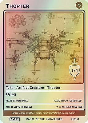 Thopter MTG token 1/1