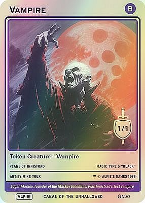 Vampire MTG token 1/1
