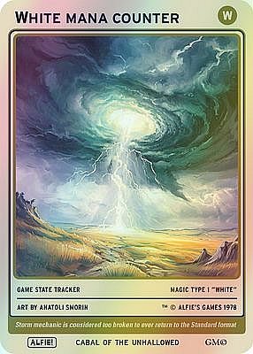 White mana MTG token