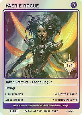 Faerie Rogue MTG token 1/1