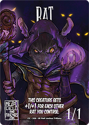 Rat MTG token 1/1 (v.4)