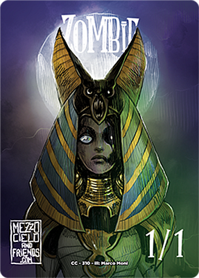 Zombie MTG token 1/1