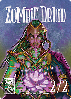 Zombie Druid MTG token 2/2