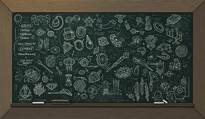 MTG playmat Artifact Academy