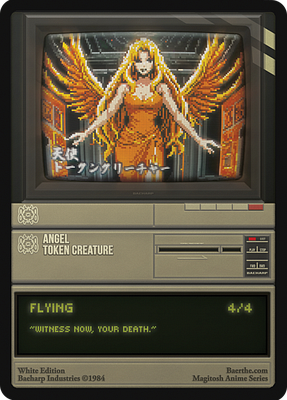 Angel MTG token 4/4 (v.6)