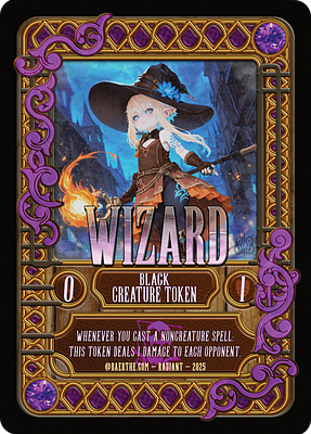 Wizard MTG token 0/1