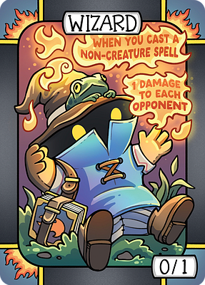 Wizard MTG token 0/1