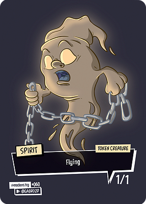 Spirit MTG token 1/1