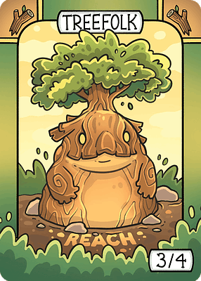 Treefolk Token Treefolk MTG token 3/4 - MTG Token | TokensForMTG: Best custom tokens ...