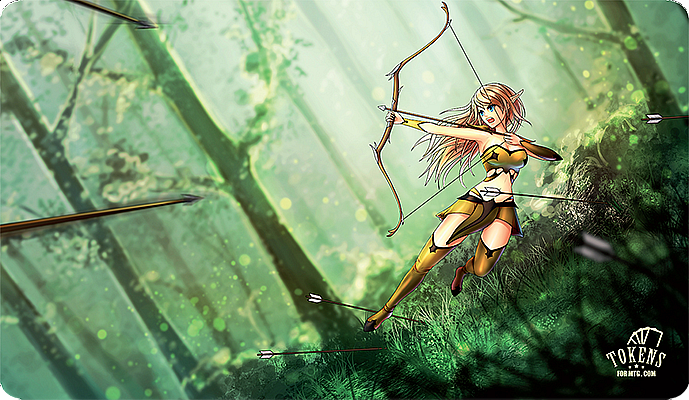 MTG playmat Elf